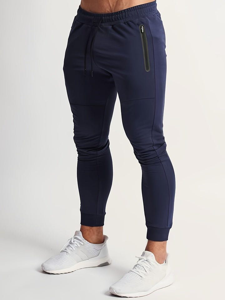 Slim-fit jogginghose mit reißverschlusstaschen