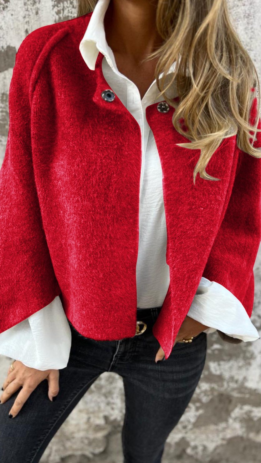 Modisch Woll Jacke für Damen | Lang
