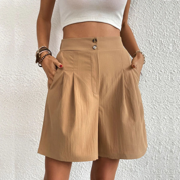 Elegante Damen Kurze Hosen mit Großen Taschen | Stilvoll