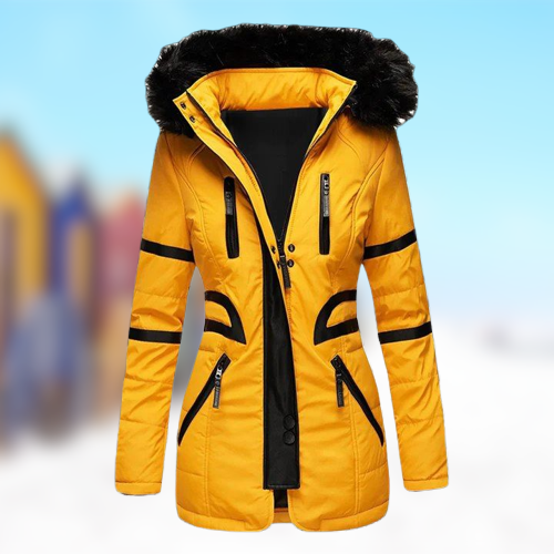 Moderne Winterjacke mit Kapuze für Damen | Vielseitig