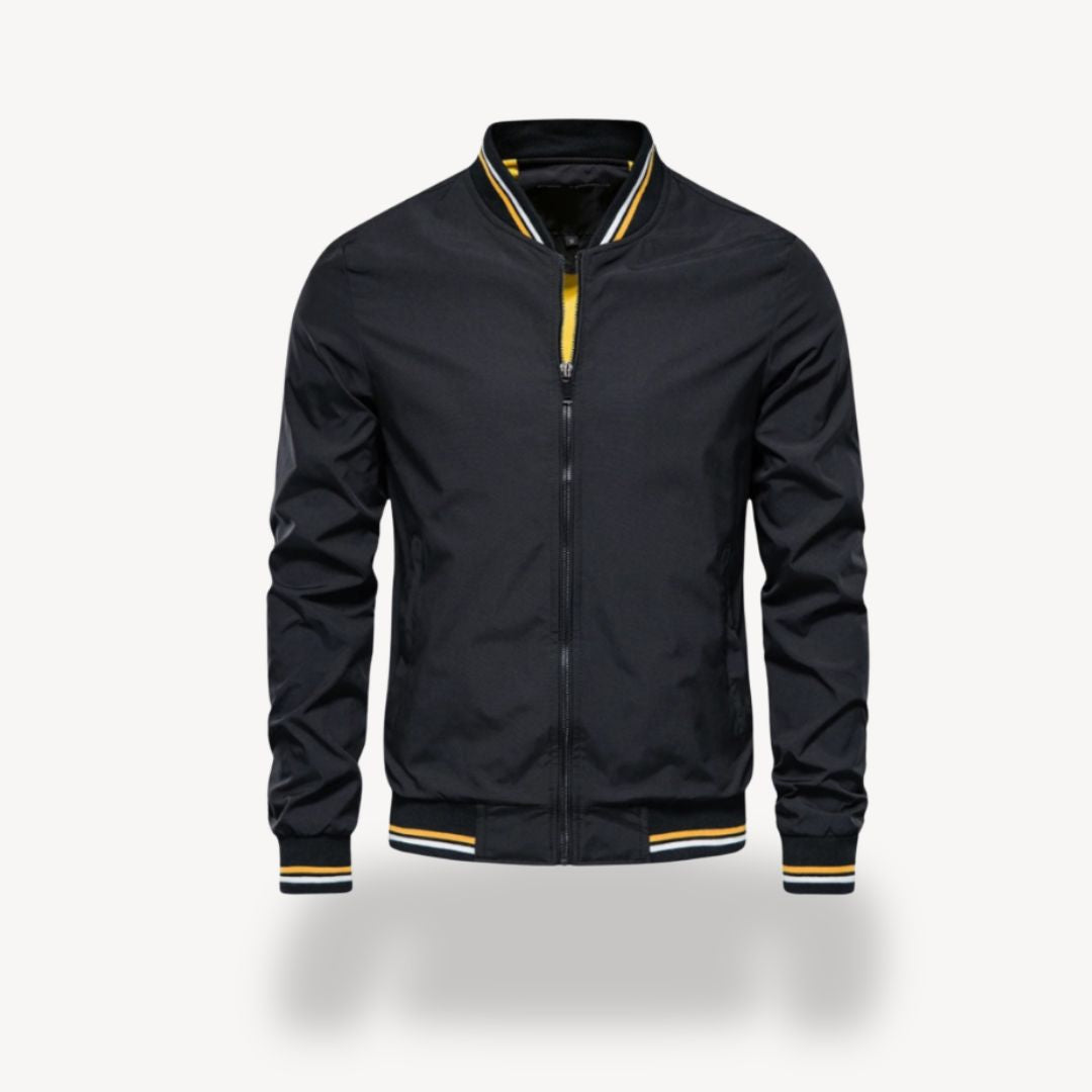 Herren Reißverschluss Leichte Bomber Jacke | Komfortabel