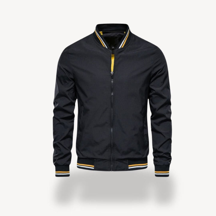 Herren Reißverschluss Leichte Bomber Jacke | Komfortabel