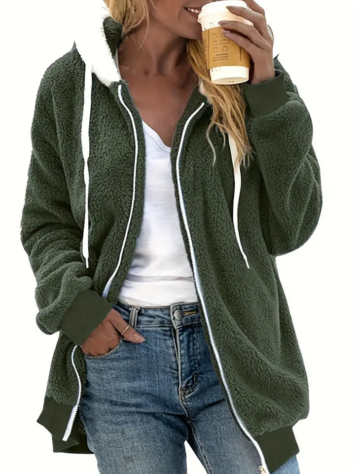 Überdimensionale Teddyjacke für Damen | Warme