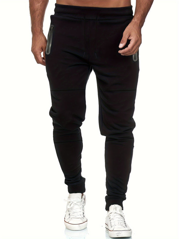 Slim-fit jogginghose mit reißverschlusstaschen