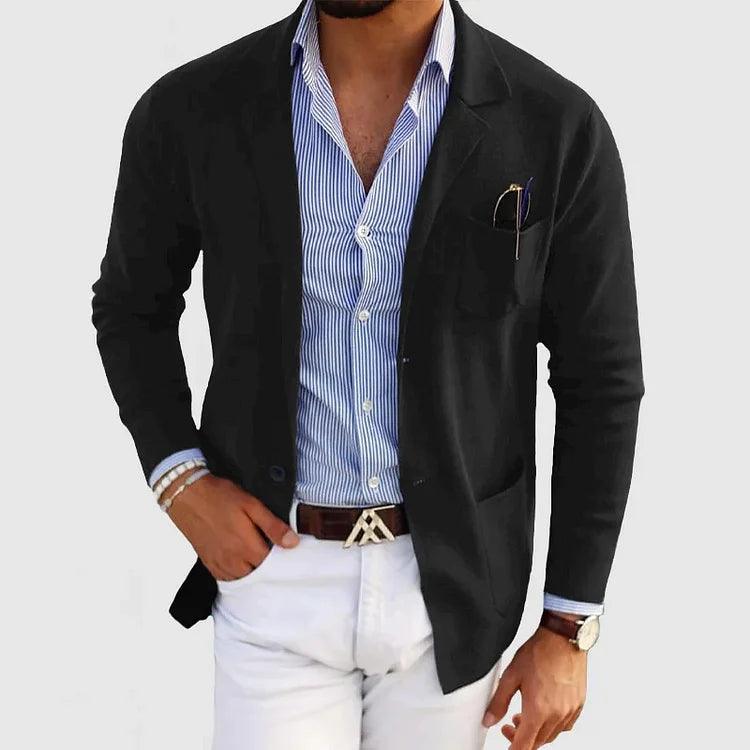 Herren Eleganter Mehrtaschen Blazer | Lange Ärmel
