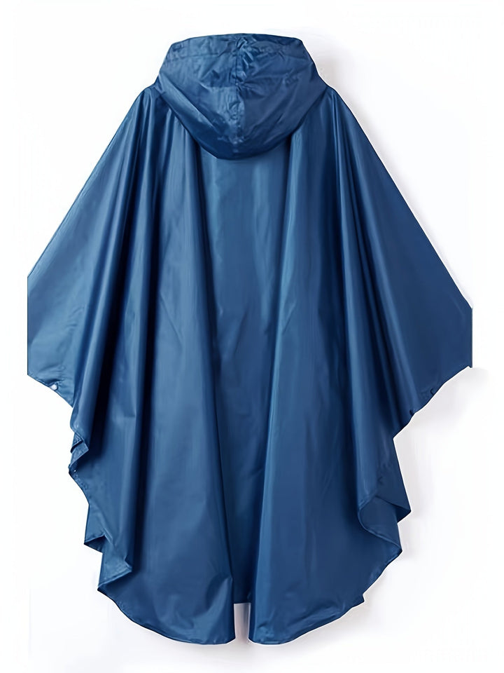 Damen-Regen Poncho mit Kapuze | Reißverschluss