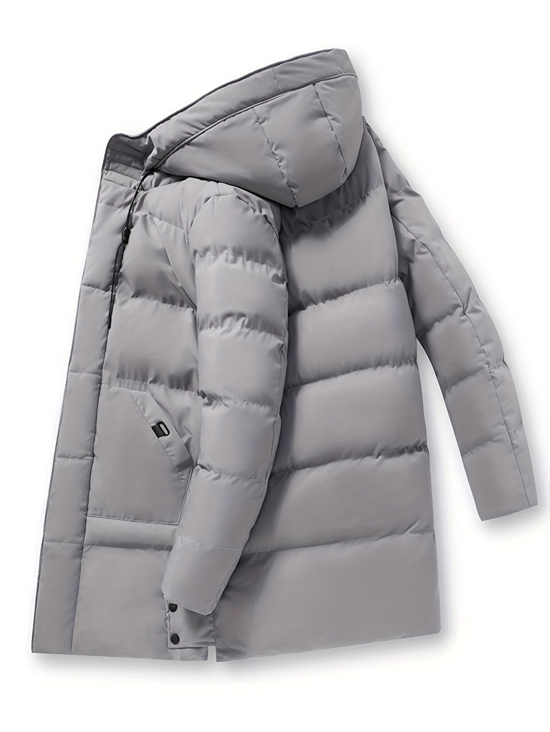 Herren Lange Kapuzen Puffer Jacke | Winter