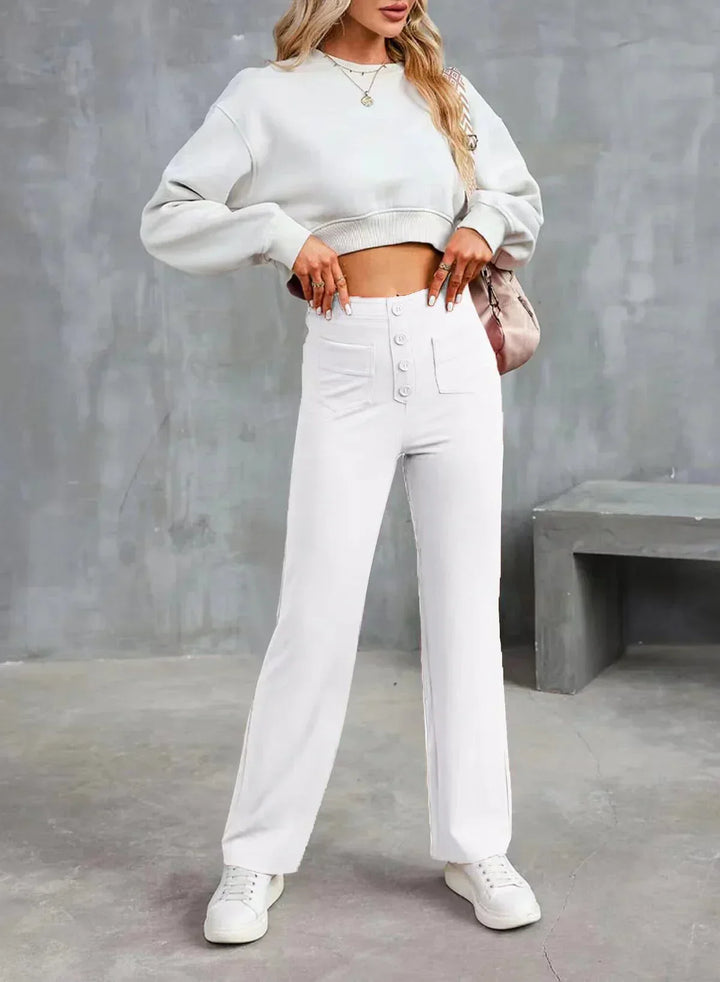 Elegante high-waist stretchhose