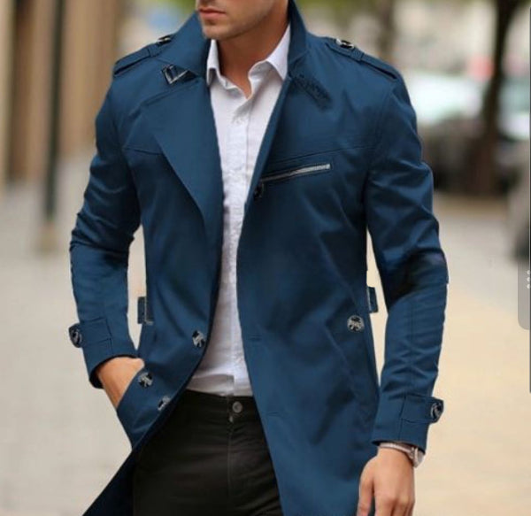 Herren Stilvolle Trenchcoat | Lange