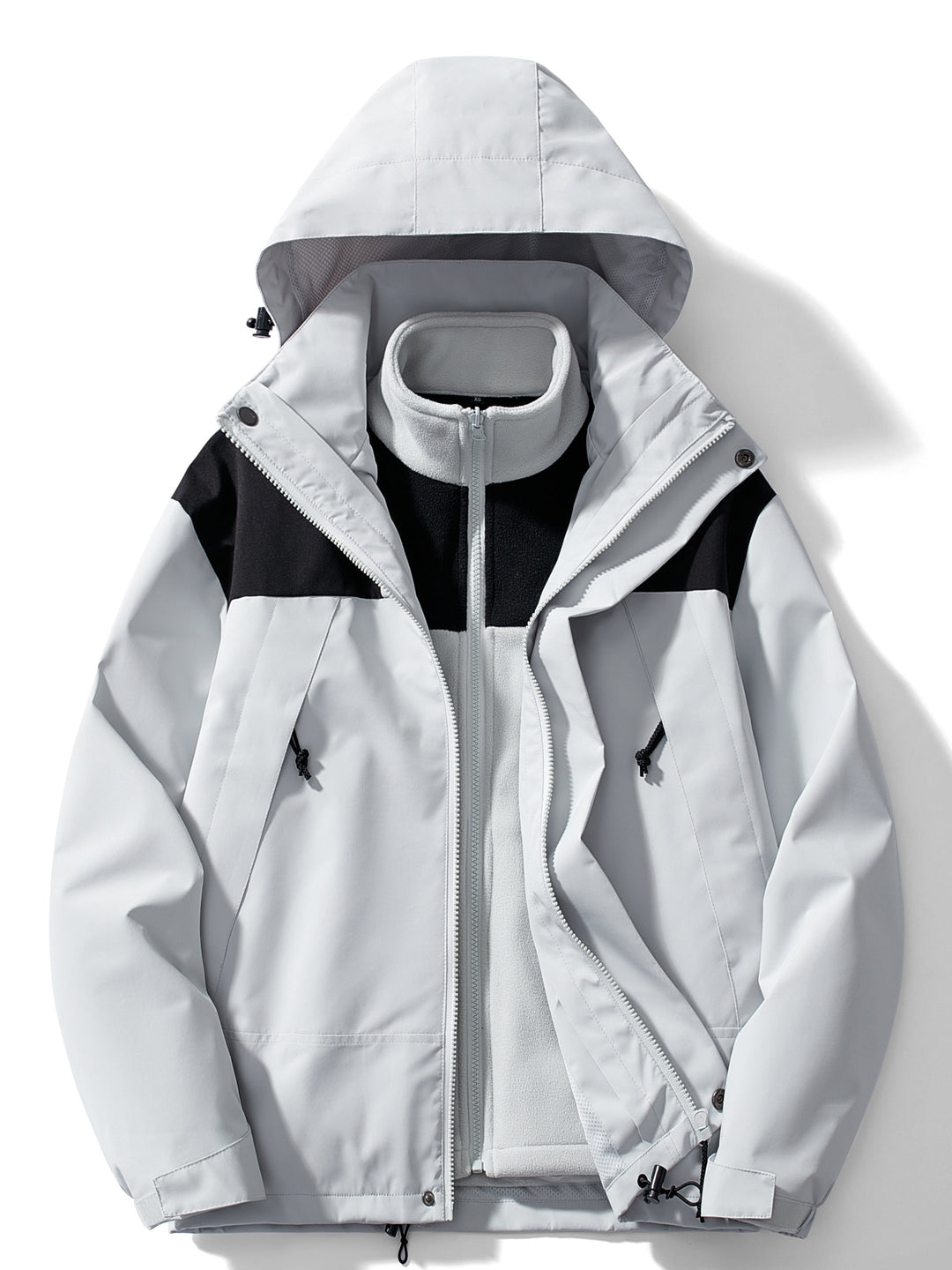 Modulare Outdoor-Winterjacke mit Kapuze für Herren | Gekürzt