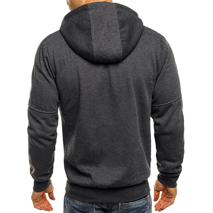 Herren Lässige Winterjacke mit Reißverschluss | Kapuze