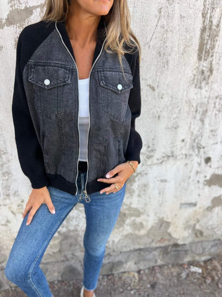 Damen Moderne Jeansjacke | Langarm