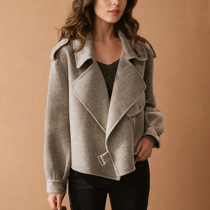 Vintage Woll Jacke für Damen | Lässig