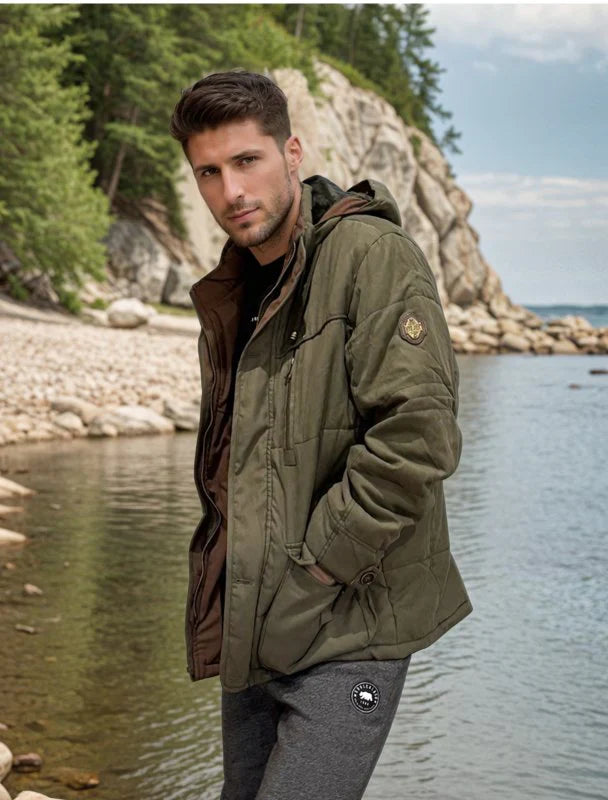 Herren Kapuze Winter Warme Jacke | Lange Ärmel