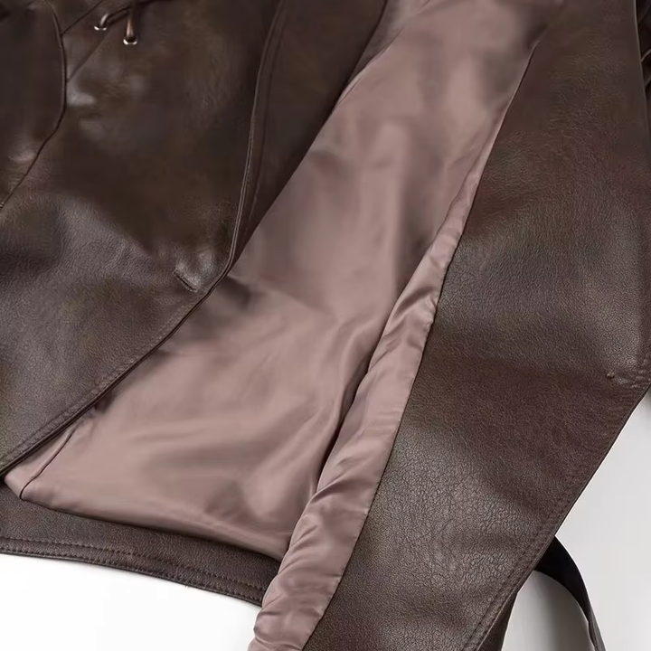 Damen Stilvolle jacke mit Krawatte | Elegante