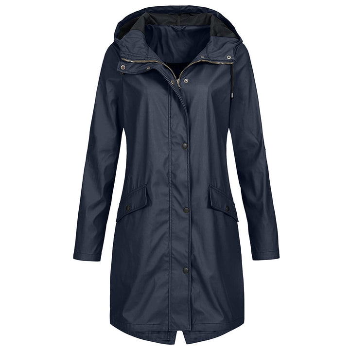 Wasserdichte Regenjacke für Damen mit Knopfleiste | Vielseitig
