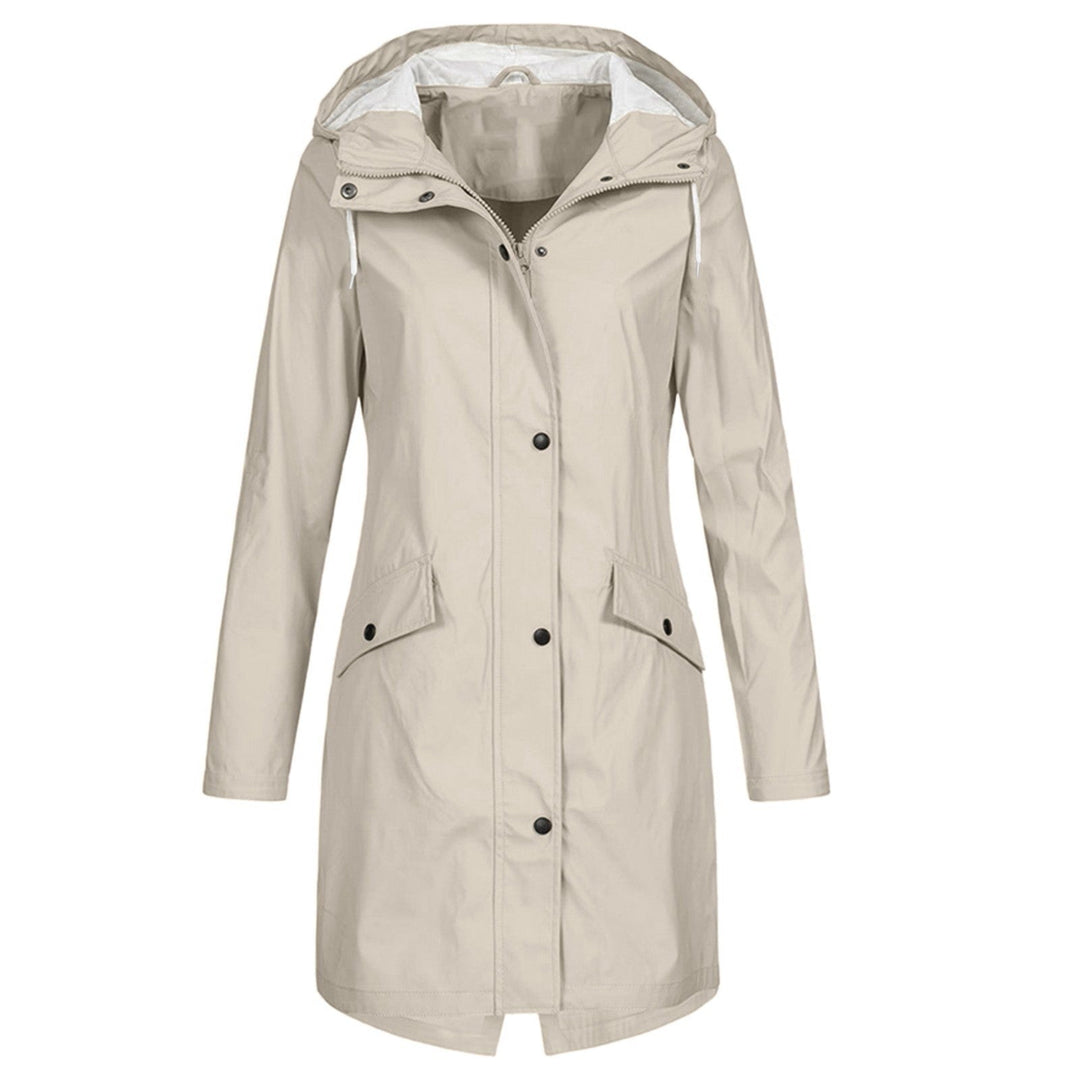 Wasserdichte Regenjacke für Damen mit Knopfleiste | Vielseitig