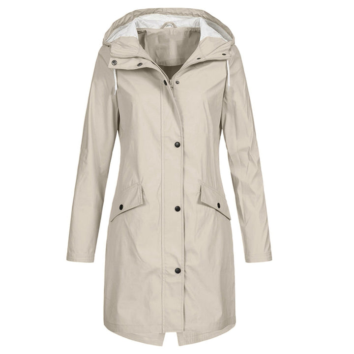 Wasserdichte Regenjacke für Damen mit Knopfleiste | Vielseitig