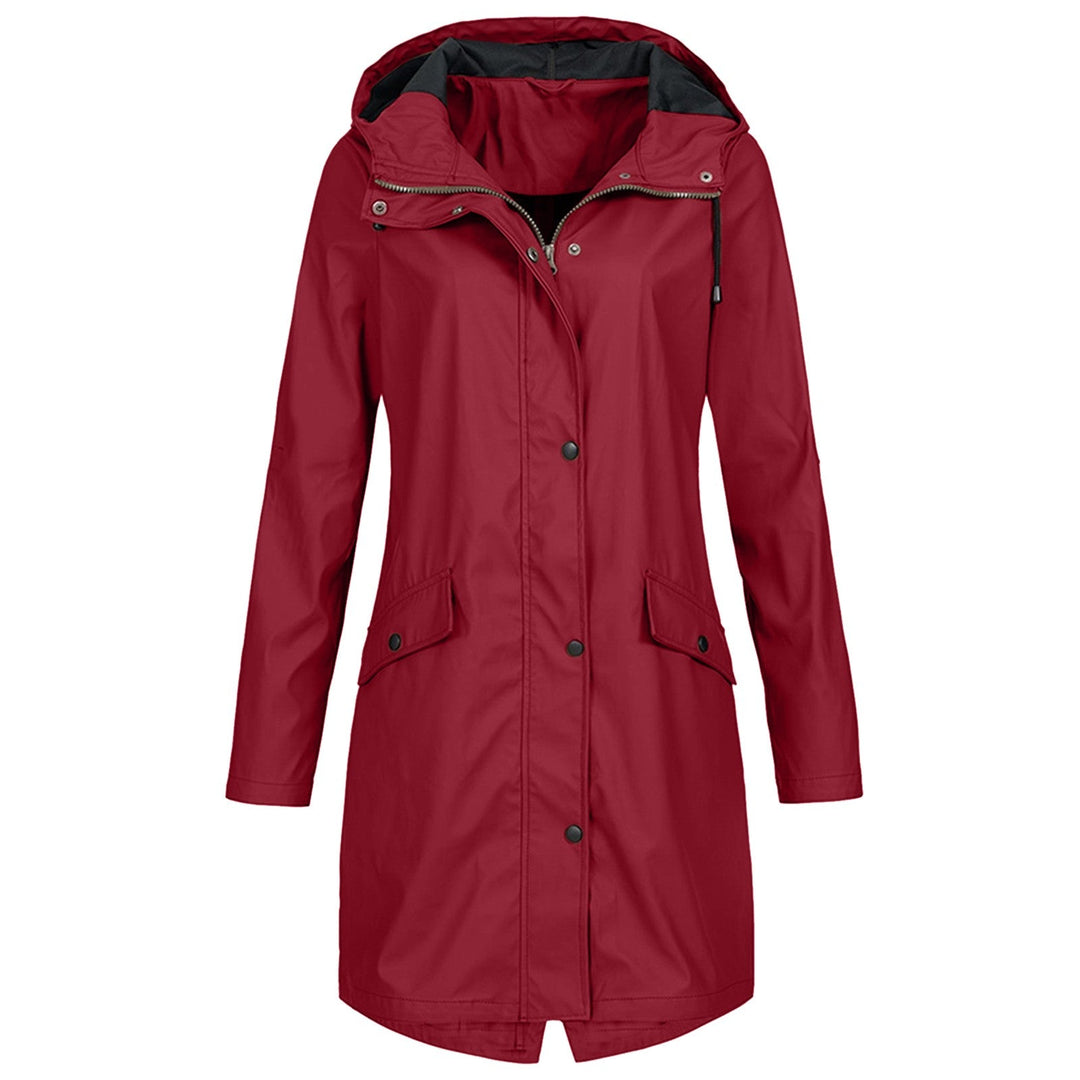 Wasserdichte Regenjacke für Damen mit Knopfleiste | Vielseitig