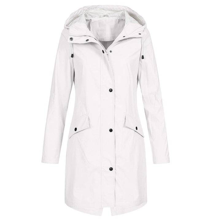 Wasserdichte Regenjacke für Damen mit Knopfleiste | Vielseitig
