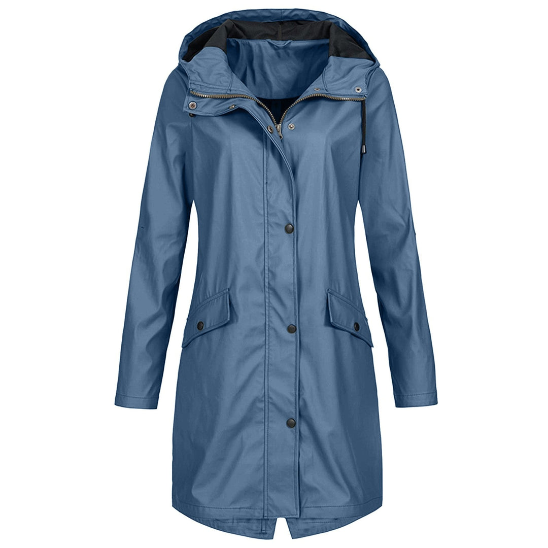 Wasserdichte Regenjacke für Damen mit Knopfleiste | Vielseitig