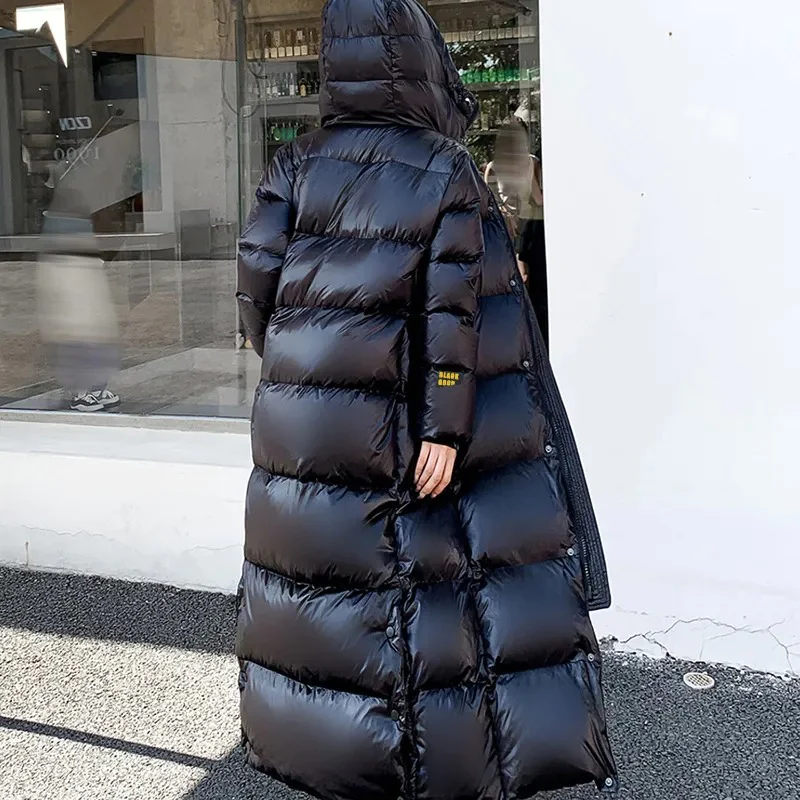 Damen Stylische wattierte Jacke | Lang