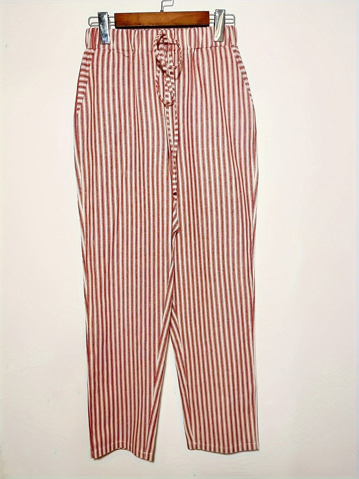 Gestreifte sommerhose für Damen