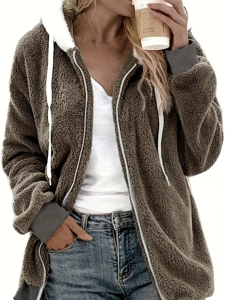 Überdimensionale Teddyjacke für Damen | Warme