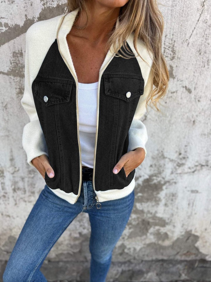 Damen Moderne Jeansjacke | Langarm