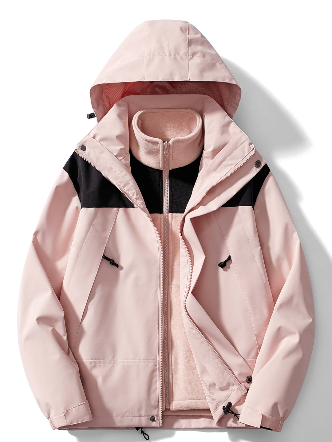 Modulare Outdoor-Winterjacke mit Kapuze für Herren | Gekürzt