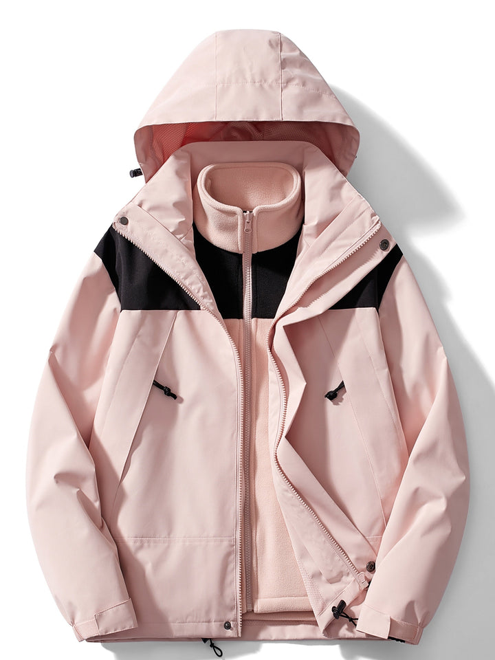 Modulare Outdoor-Winterjacke mit Kapuze für Herren | Gekürzt
