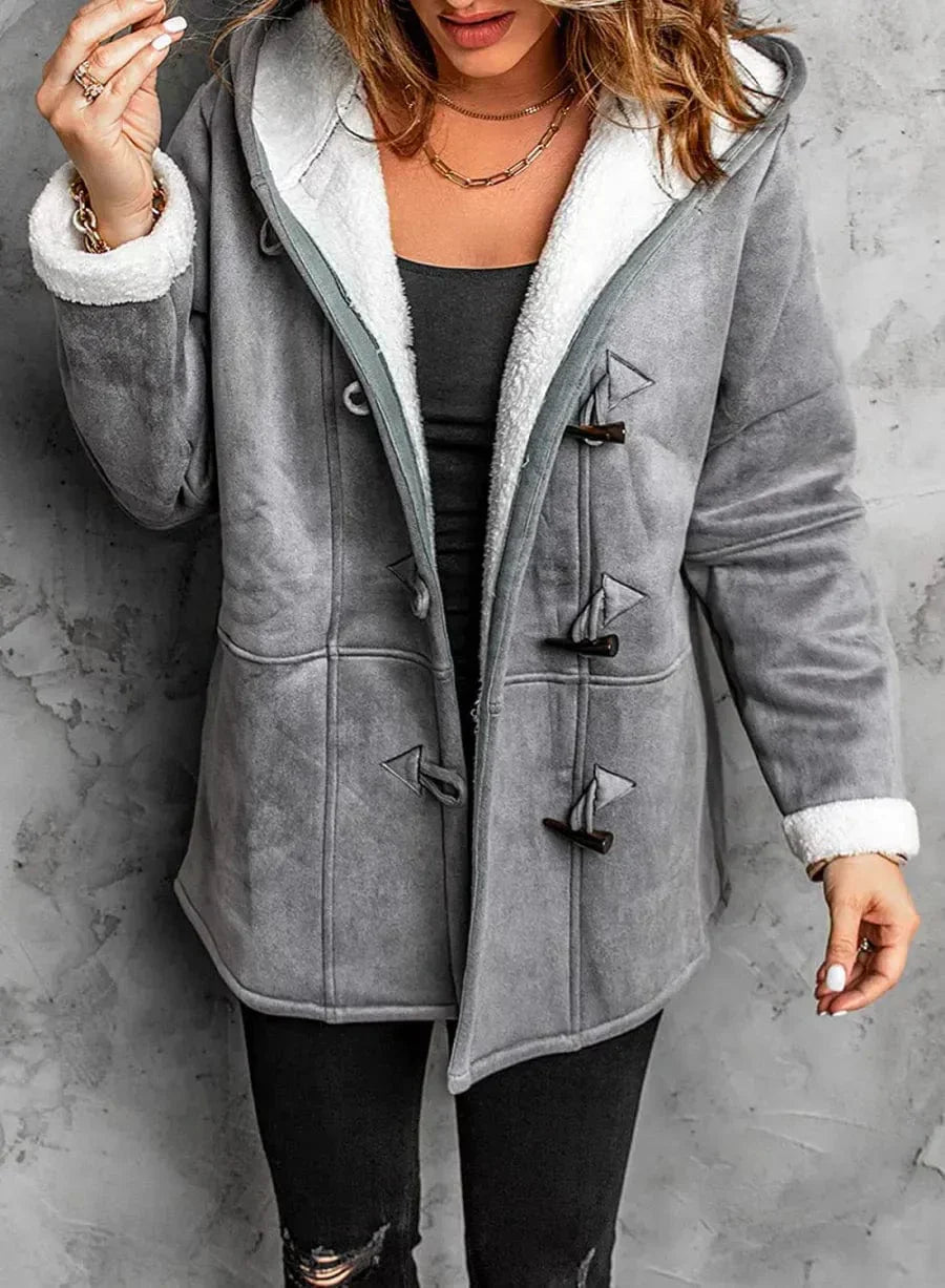 Damen Warme Winter Mantel | Kapuze