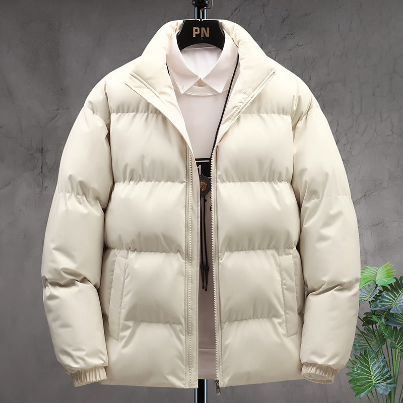Herren Dick gefütterte Winterjacke | Reißverschluss