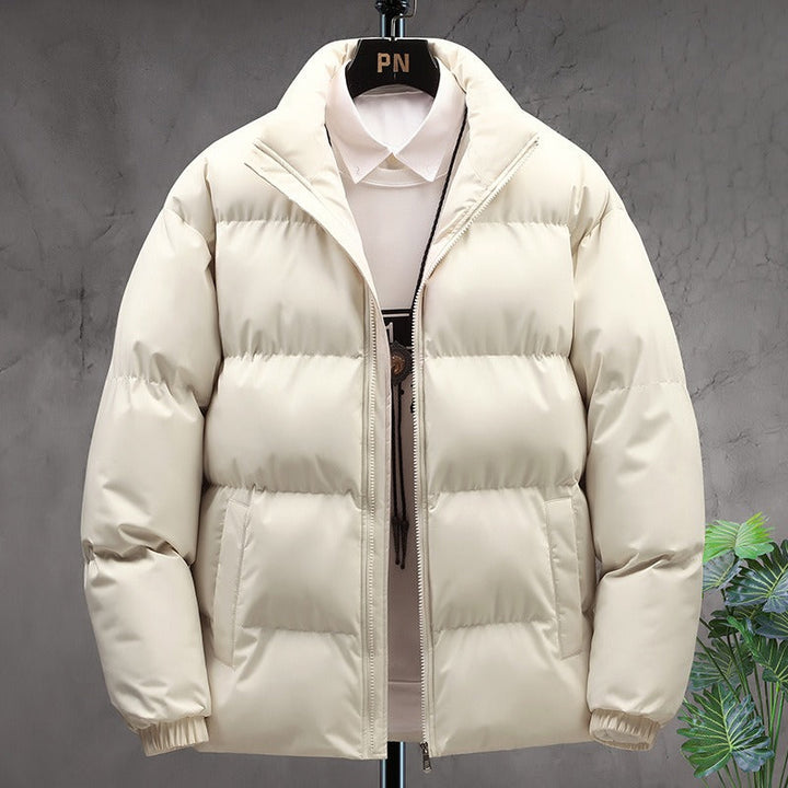 Herren Dick gefütterte Winterjacke | Reißverschluss