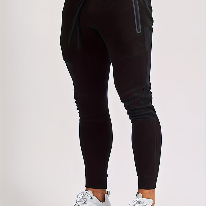 Slim-fit jogginghose mit reißverschlusstaschen