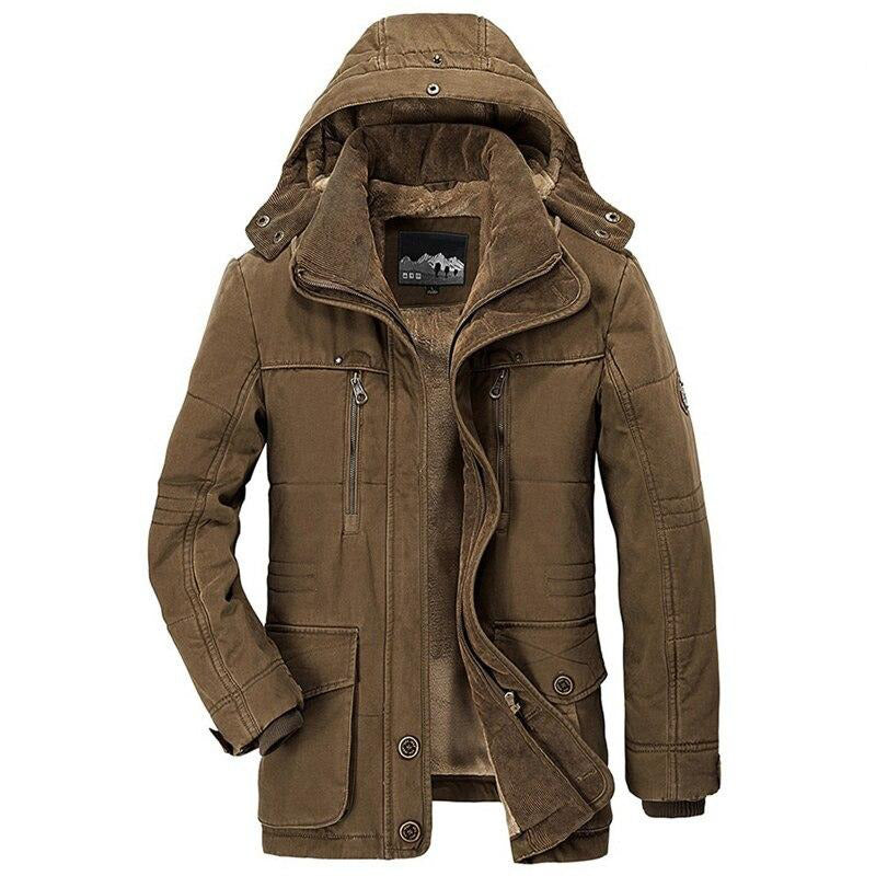 Herren Kapuze Winter Warme Jacke | Lange Ärmel