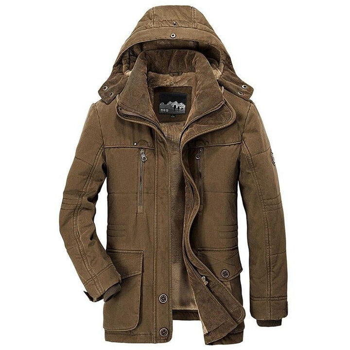 Herren Kapuze Winter Warme Jacke | Lange Ärmel