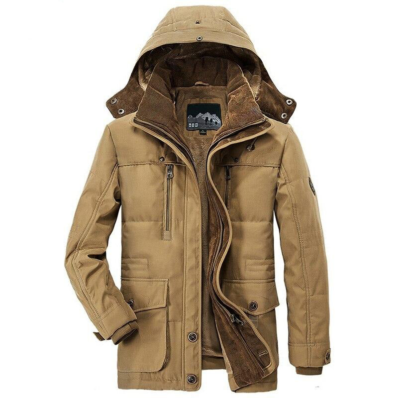 Herren Kapuze Winter Warme Jacke | Lange Ärmel