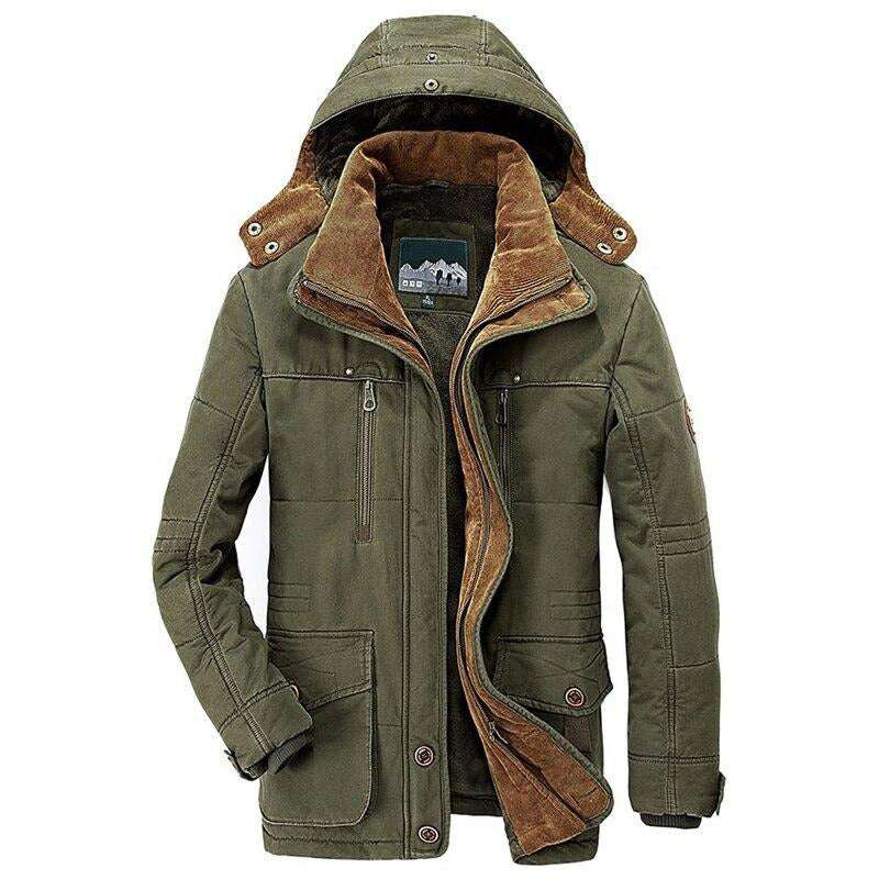 Herren Kapuze Winter Warme Jacke | Lange Ärmel