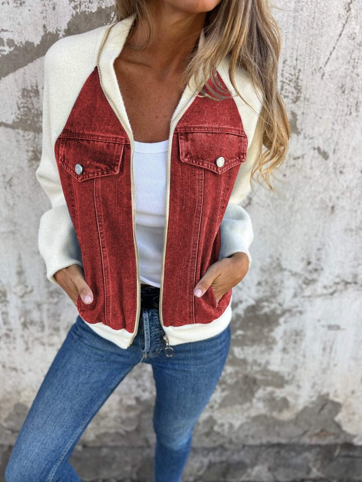 Damen Moderne Jeansjacke | Langarm