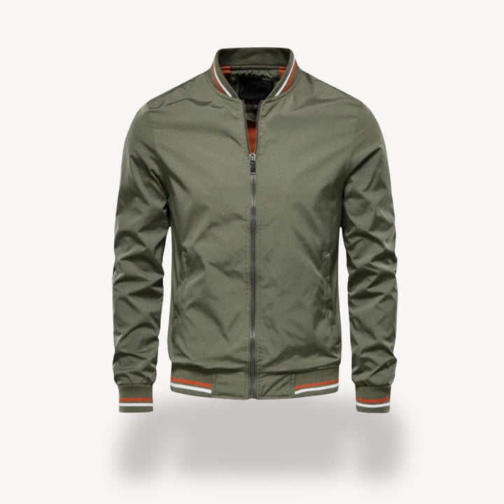 Herren Reißverschluss Leichte Bomber Jacke | Komfortabel