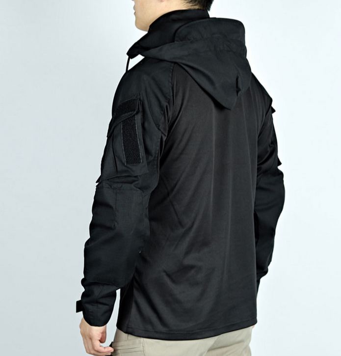 Herren Jacke mit Kapuze und Reißverschluss | Taktische