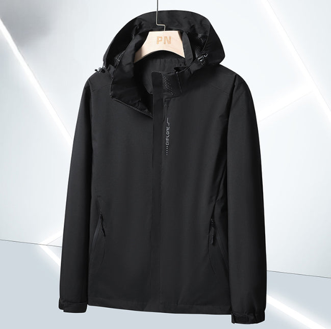 Herren Wasserdichte Kapuzen Jacke | Atmungsaktiv