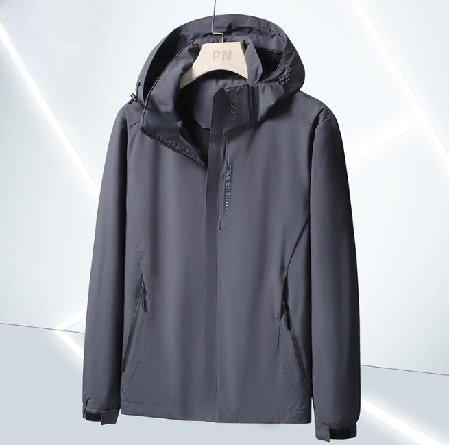 Herren Wasserdichte Kapuzen Jacke | Atmungsaktiv