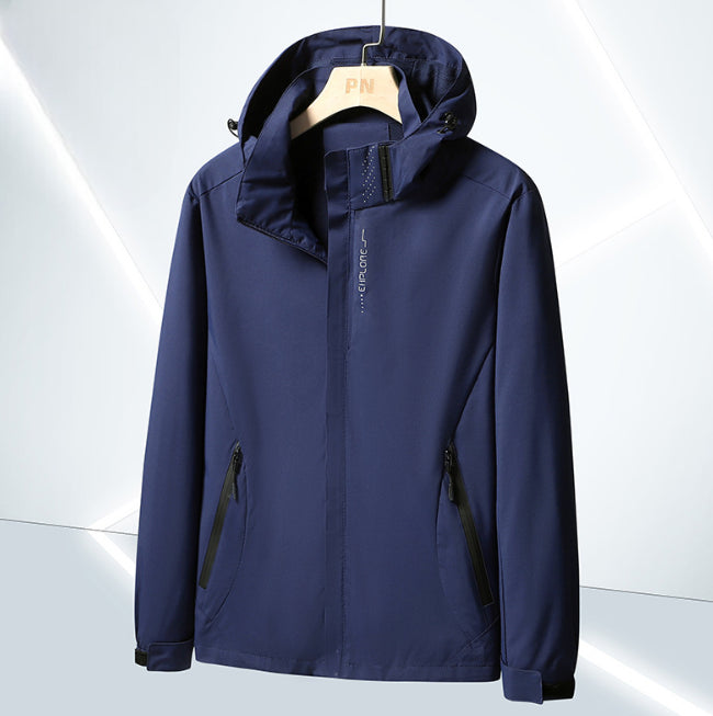 Herren Wasserdichte Kapuzen Jacke | Atmungsaktiv