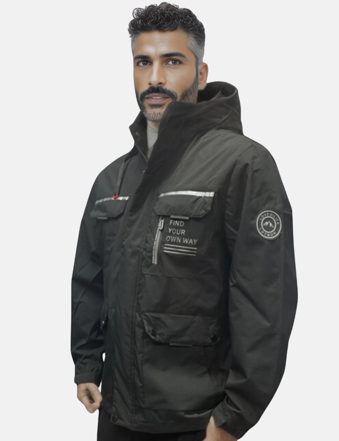 Herren Wasserdichte Jacke mit Kapuze | Draußen