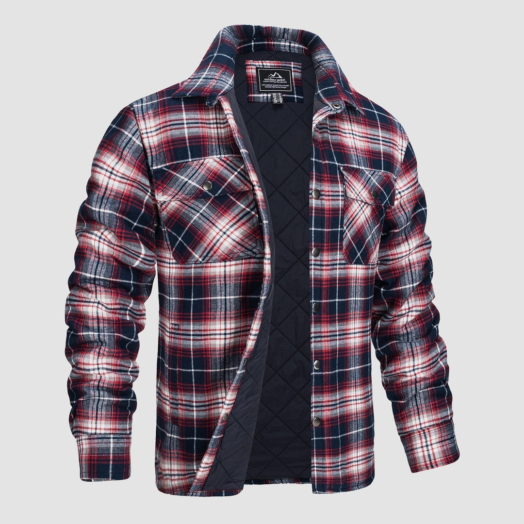 Herren Winter Langarm Hemd Jacke | Lässig