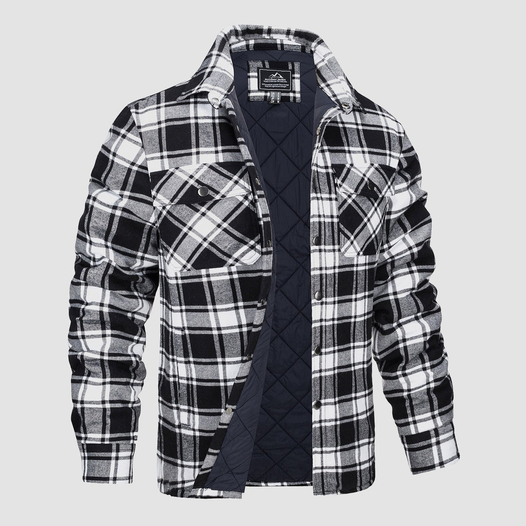 Herren Winter Langarm Hemd Jacke | Lässig