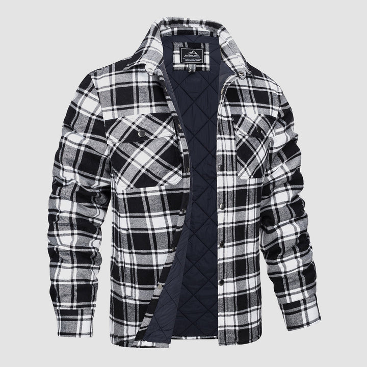 Herren Winter Langarm Hemd Jacke | Lässig