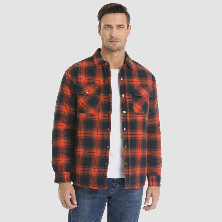 Herren Winter Langarm Hemd Jacke | Lässig